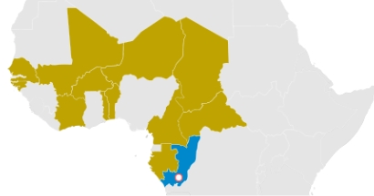 Congo - Carte Zone CIMA AFRIQUE